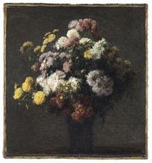 Henri Fantin-Latour Crisantemos en un florero Sweden oil painting art